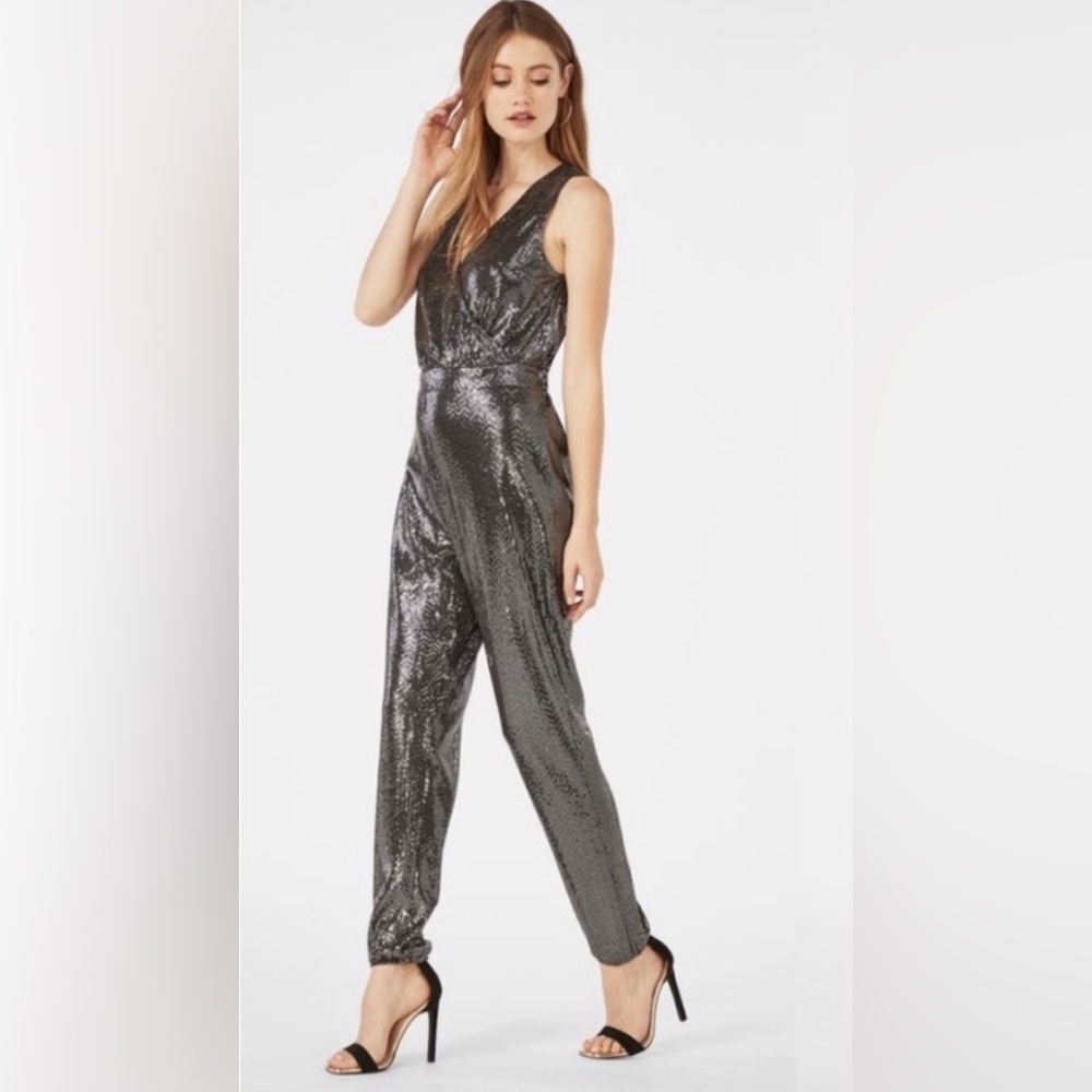 NWT Just Fab Romper Sparkle shine sequin jumpsuit